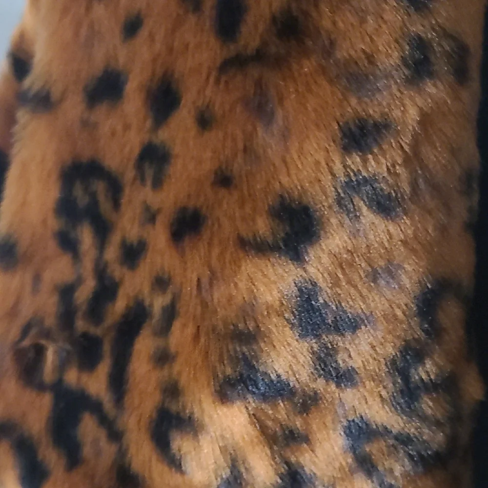 BB Dakota NWT Leopard Faux Fur Jacket Women’s Small Cropped Statement Coat - Picture 9 of 9